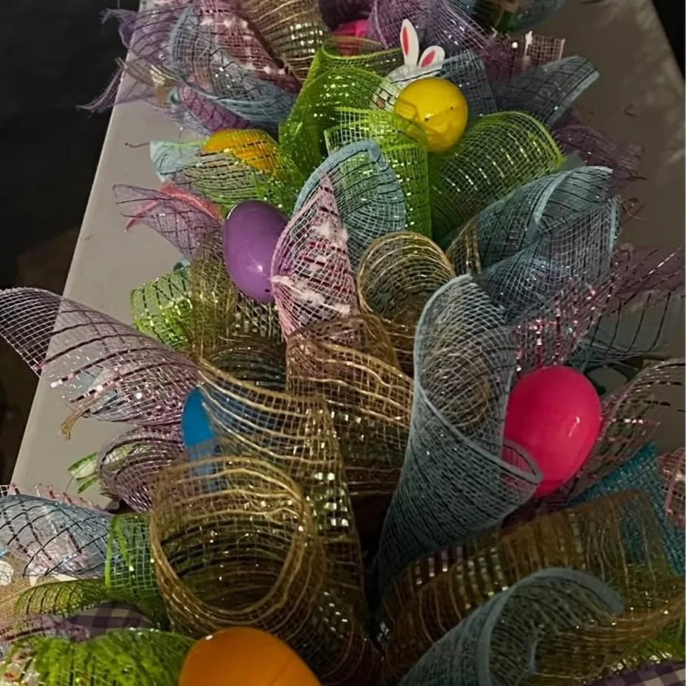 Festive Purple and Green Garland for Holiday Decor